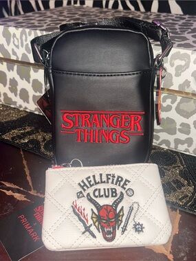 Stranger Things Logo zip around crossbody Phone Bag